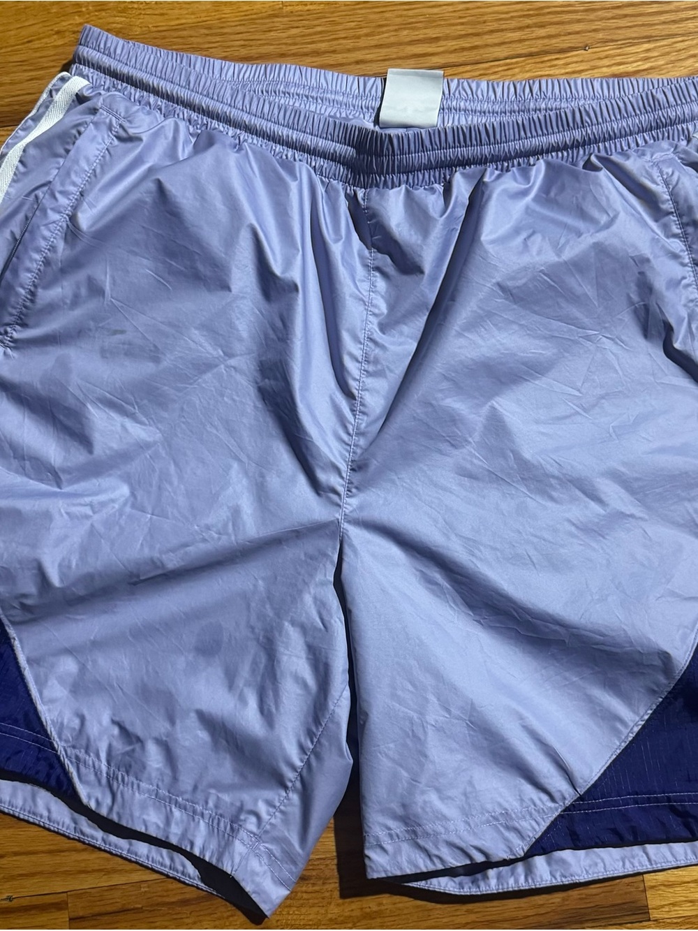 adidas Light Purple and Dark Blue Men’s Athletic Shorts